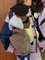 Detachable Collar Printed Two Pieces Dress