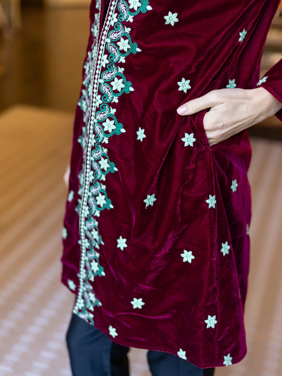 Scarlet Velvet Jacket