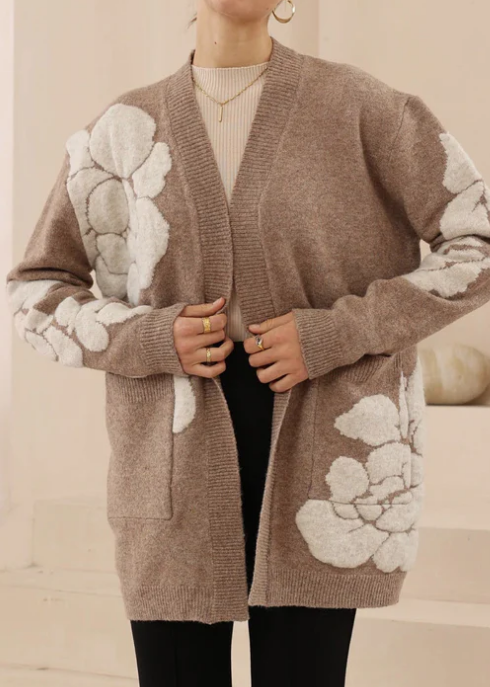 Classy Flower Cardigan