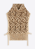 Bib High-neck Sweater