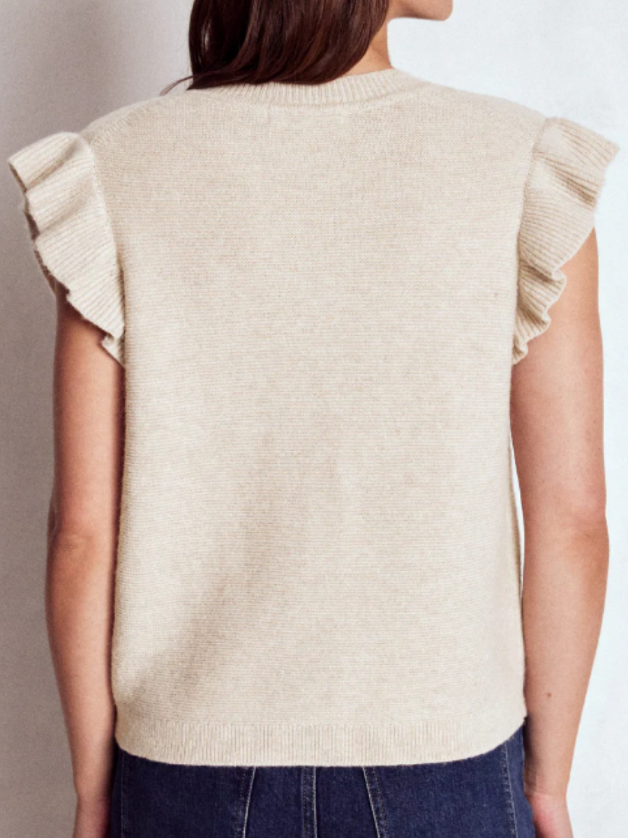 Adorable Flower Sweater Vest