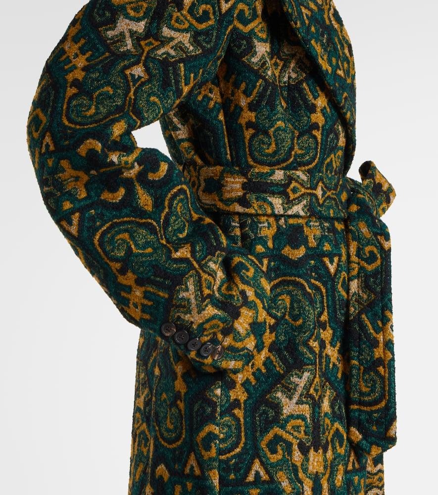 Women's Green Rafaella Printed Coat